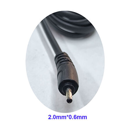 2.0mmx0.6mm uçlu tamir kablosu 2.0mm ye 0.6mm adaptör tamir kablosu 1m