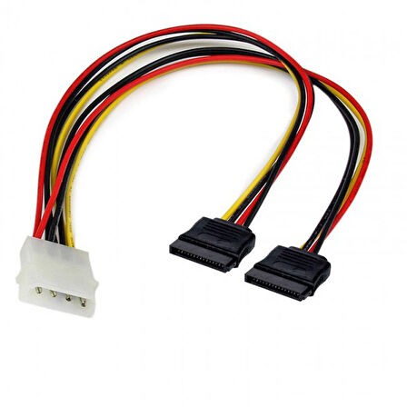 4 pin molex power to 2 x sata dişi power çevirici kablo ıde sata power çevirici 30cm