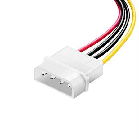4 pin ıde molex erkek power to Sata 15 pin dişi power çevirici kablo 30 cm