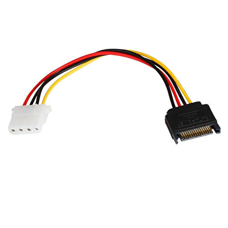 15 pin sata erkek  4 Pin Molex dişi power çevirici 30cm