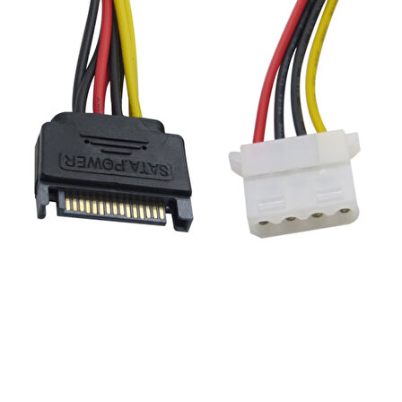 15 pin sata erkek  4 Pin Molex dişi power çevirici 30cm