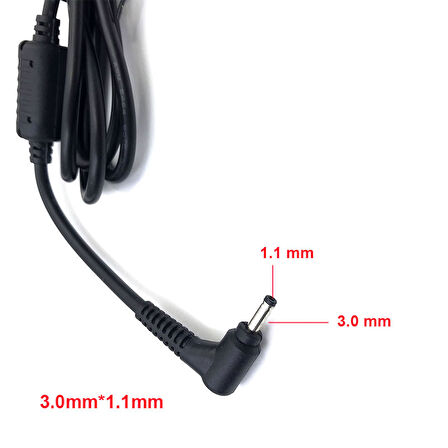 3.0mm x 1.1mm DC adaptör güç kablosu adaptör tamir kablosu 1m