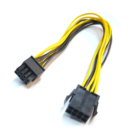 8 pin EPS-12V Erkek - 8 pin Dişi PCI E CPU Güç Uzatma Kablosu 30 cm
