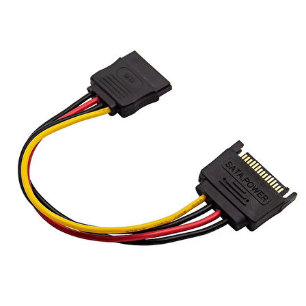 Sata 15 pin dişi erkek uzatma kablosu sata hdd güç kablosu 30 cm