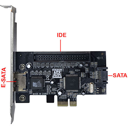 Pcı e to ıde,sata,esata çevirici kart pcı expres ıde sata e sata kart