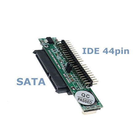 Sata IDE 2.5 inç Sata Dişi 2.5 inç IDE Erkek 44 pin yatay çevirici