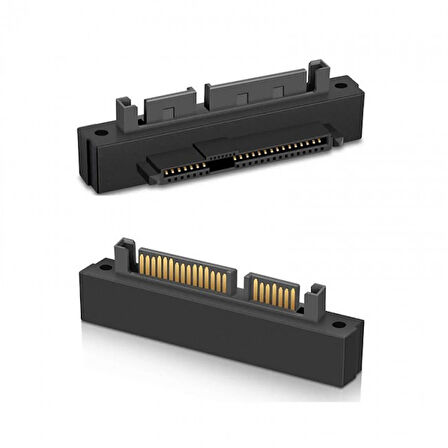 Sas to sata 90 derece çevirici SFF-8482 SAS SATA L tipi çevirici