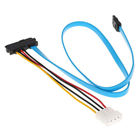 7 Pin SATA Serial ATA to 29Pin SAS SFF-8482 Çevirici Kablo 70cm