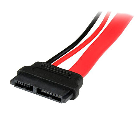 mini sata Slimline SATA 6+7 13 pin to sata 4 pin molex power kablo 50cm