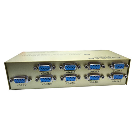 8 Port VGA Switch Paylaşım Anahtar 8 Girişi 1 Çıkışlı vga switch