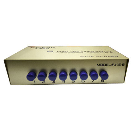 8 Port VGA Switch Paylaşım Anahtar 8 Girişi 1 Çıkışlı vga switch