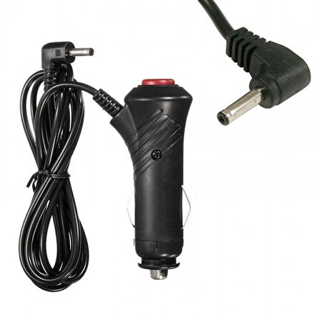 12v 1.5A araç şarj adaptörü 4mm 1.7 mm jak uçlu Çakmaklık şarj adaptörü