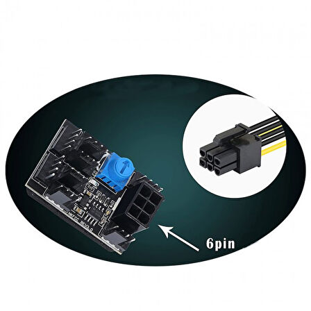 DC 12v 3pin 4 pin 8 kanallı PC fan hız kontrolü modülü 