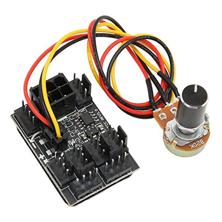 PC Fan Hız Kontrol Cihazı 3- 4 Pinli Fan Adaptörü PWM Fan Hub 8 Yollu