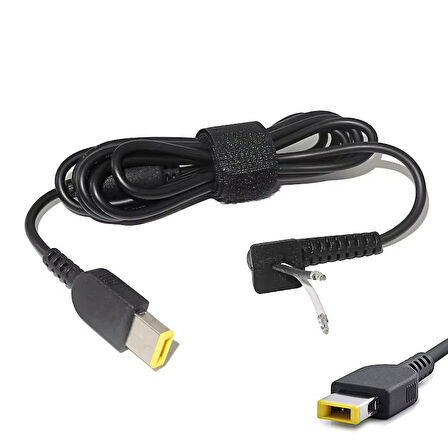 Lenov uyumlu adaptörler için kare uç tamir kablosu 1m