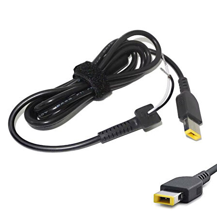 Lenov uyumlu adaptörler için kare uç tamir kablosu 1m