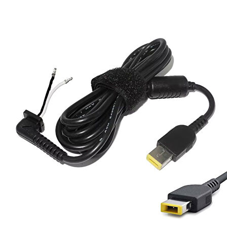 Lenov uyumlu adaptörler için kare uç tamir kablosu 1m