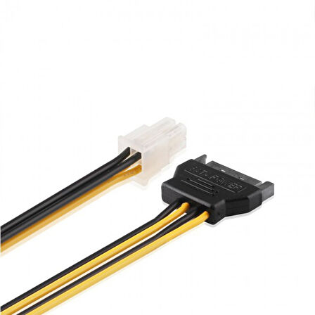 ATX 4 pin 12V power to sata 15 pin erkek power kablo 30cm