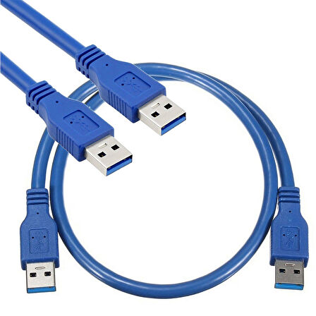 Usb 3.0 erkek erkek şarj ve data kablosu 1m