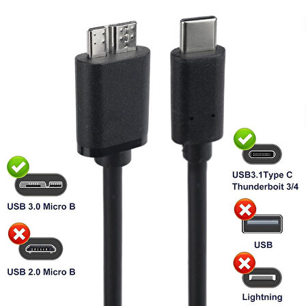 Type C to Micro Usb B Şarj ve Senkronizasyon Veri Aktarım Kablosu1m
