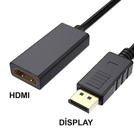 Display port erkek to hdmı dişi çevirici kablo dp-hdmi kablo 2m