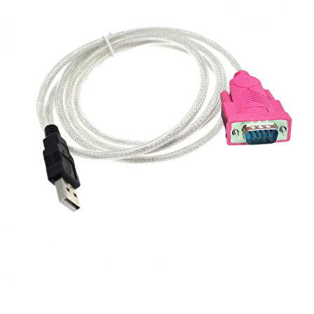 USB 2.0 to RS232 Seri com Port  USB DB9 Pin Erkek Dönüştürücü Kablo 1.30m