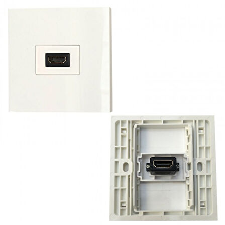 Hdmı duvar tipi kasalı priz sıva üstü hdmi priz