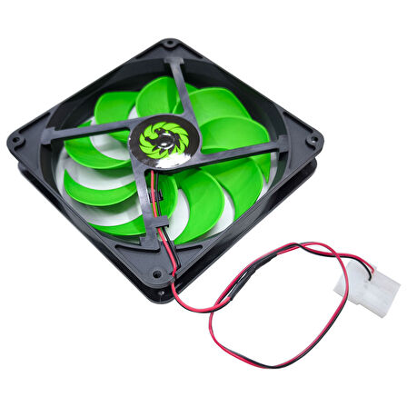 12v 14cm molex power girişli fan 14*14*2.5cm ölçülerinde 12 volt fan