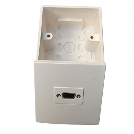 VGA duvar tipi kasalı priz sıva üstü vga priz