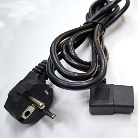 AC 90 derece L power kablo 3x0.75 L tipi 90° PC Monitör power kablosu 2m