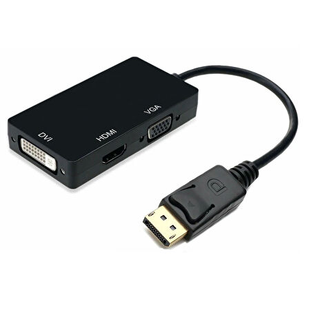 Display port to DVI VGA HDMI çevirici dönüştürücü aparat