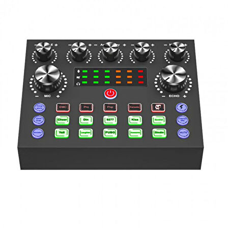 Canlı Web yayını için ses mikseri kondanser mikrofon paketi canlı stüdyo