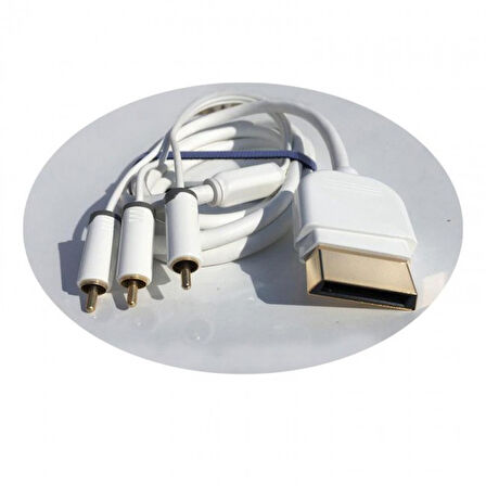Xbox 360 RCA kompozit R/L audio ses ve görüntü kablo 2m