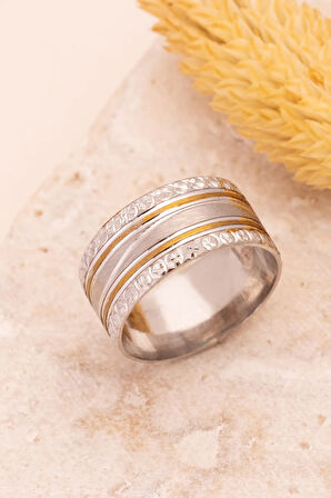 Hera Model Erkek Gümüş Tek Alyans Yüzük Nişan Söz Yüzüğü