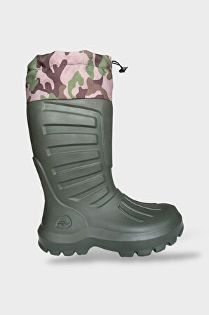 Termal Kamuflaj Desen Eva Kauçuk Ev Bahçe Hobi Avcı Çizmesi HAKİ