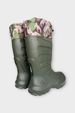 Termal Kamuflaj Desen Eva Kauçuk Ev Bahçe Hobi Avcı Çizmesi HAKİ