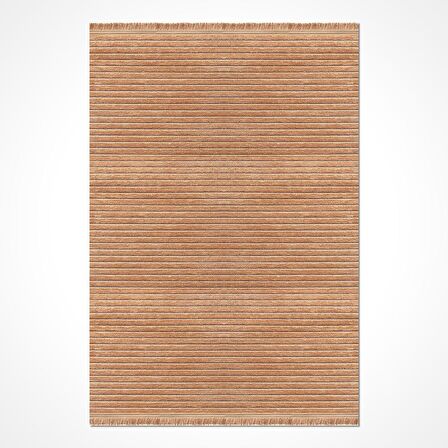 Bej Kaymaz Tabanlı Pamuk Dokuma Kilim