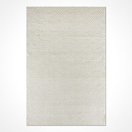 Krem Kadife Dokuma Şönil Kilim