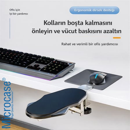 Microcase Döner ve Katlanabilir Tasarım Masaya Monte Kol Dayama Standı AL5449