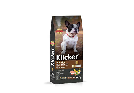 KLICKER MİNİ ORTA IRK YETİŞKİN KÖPEK KURU MAMASI SOMONLU