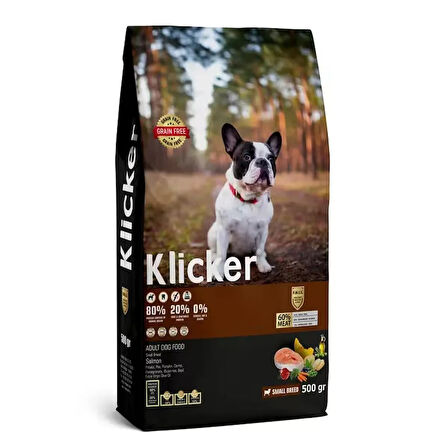 KLICKER MİNİ ORTA IRK YETİŞKİN KÖPEK KURU MAMASI SOMONLU