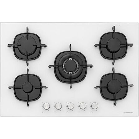 Silverline BO6502W02 - CS5365W01 - 3420  Classy 90 Beyaz Cam Ankastre Set