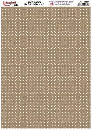 Pirinç Dekopaj Kağıdı 30x42cm PT-790