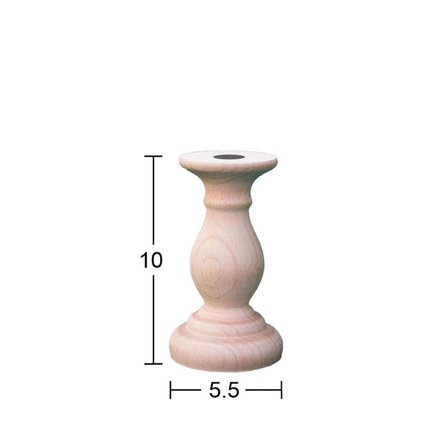 Ahşap Şamdan 10x5,5cm ŞA59