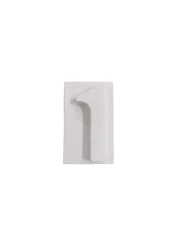 Boyanabilir Rakam Obje - 1 - (Bir) 4,5x2,7cm