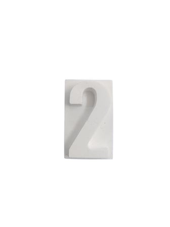 Boyanabilir Rakam Obje - 2 - (İki) 4,5x2,7cm