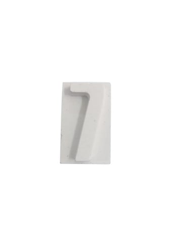 Boyanabilir Rakam Obje - 7 - (Yedi) 4,5x2,7cm