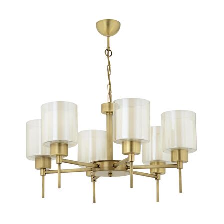 Goldie 6 Lı Eskitme Modern Yatak Odası  Salon Avize 