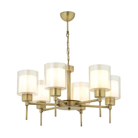 Goldie 6 Lı Eskitme Modern Yatak Odası  Salon Avize 