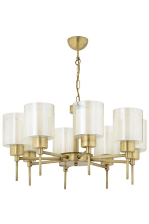 Goldie 8 Li Eskitme Modern Yatak Odası  Salon Avize 